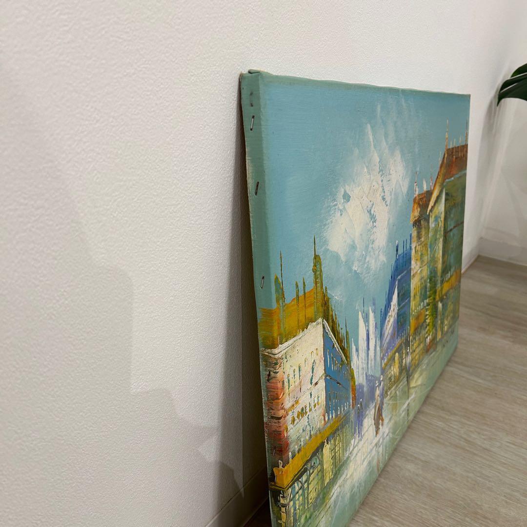 油絵 K.W.PARK 絵画 額付き 油彩 油彩画