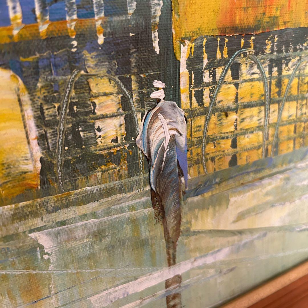 油絵 K.W.PARK 絵画 額付き 油彩 油彩画