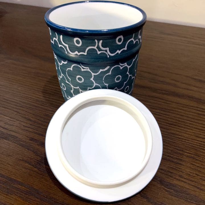 有田焼 花づくし / 花柄  蓋付 容器 / キャニスター