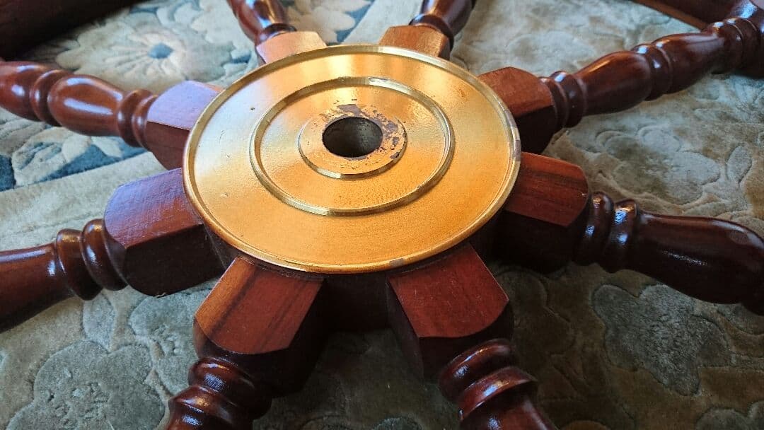 船のハンドル【舵輪】800㍉×800㍉