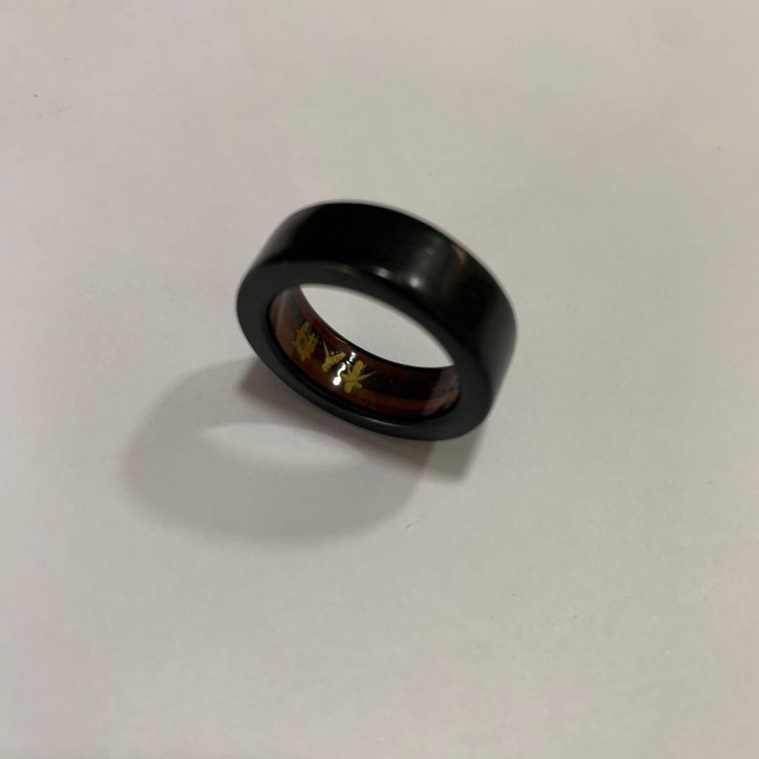 木人軒　モクジンケン　ウッドリング　in line ring