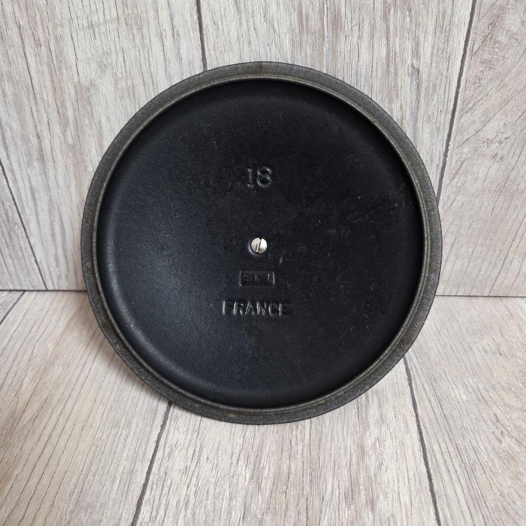 ル・クルーゼ 18cm 両手鍋　マットブラック