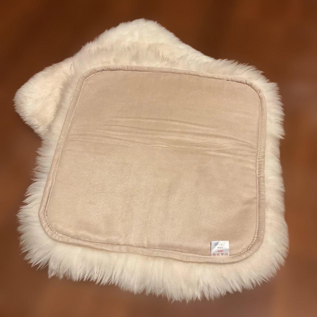 ニチロ毛皮　高品質なムートンクッション　オールシーズンOK 2枚