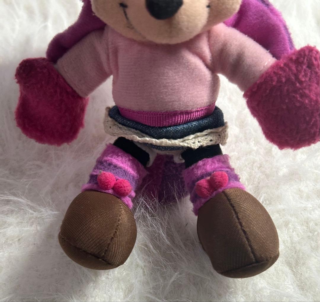 ディズニー ミニー チシャ猫 チェシャ猫 マフラーぬいぐるみバッジ キーホルダー