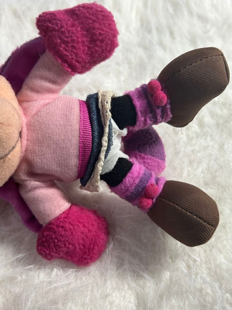 ディズニー ミニー チシャ猫 チェシャ猫 マフラーぬいぐるみバッジ キーホルダー