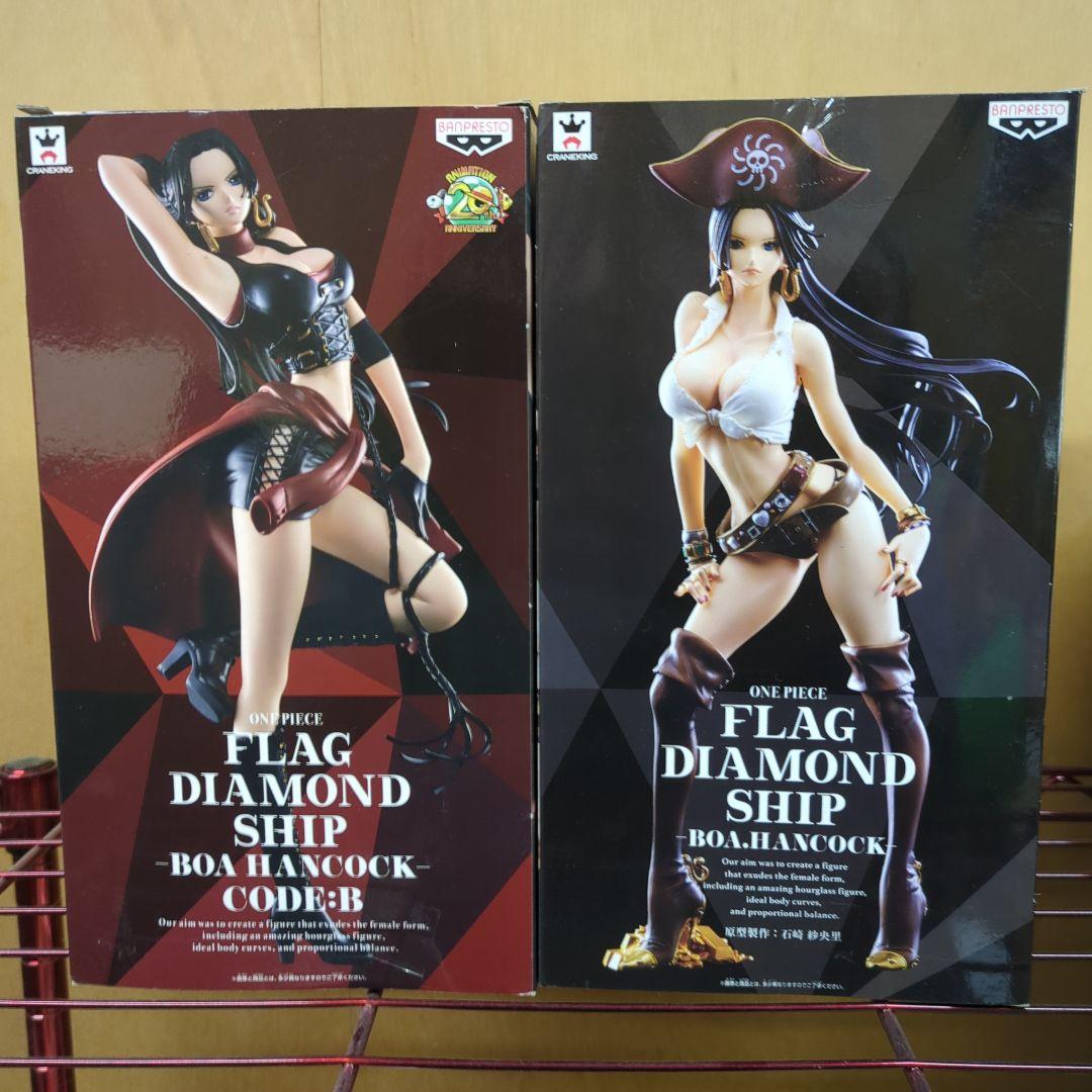 ワンピース フラッグダイヤモンドシップ　ハンコック フィギュアセット