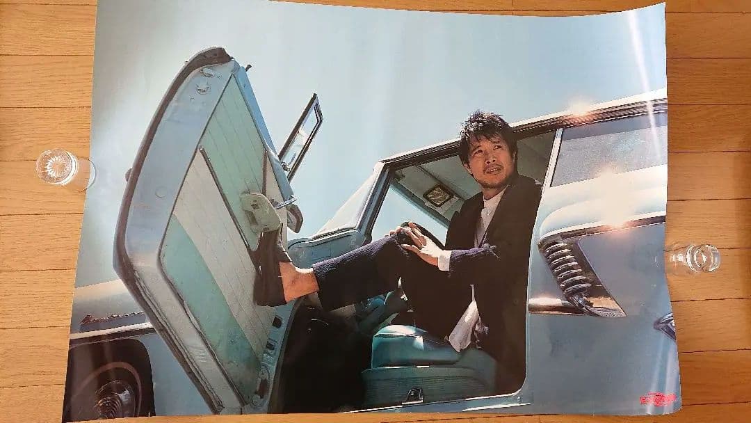 貴重レア 矢沢永吉E.YAZAWA当時物ポスター 80年代？ A1サイズ