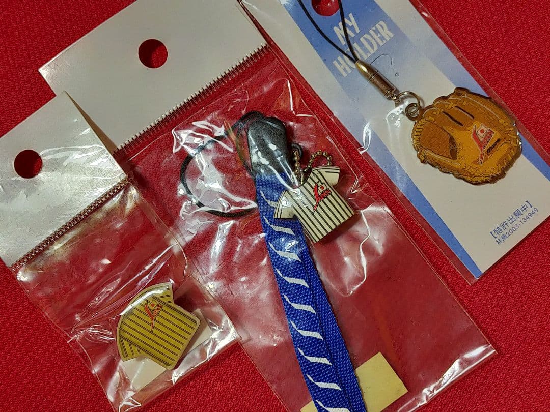 ①◆　長嶋ジャパン　野球日本代表　アテネ五輪　アジア　◆ストラップ　ピンバッジ◆