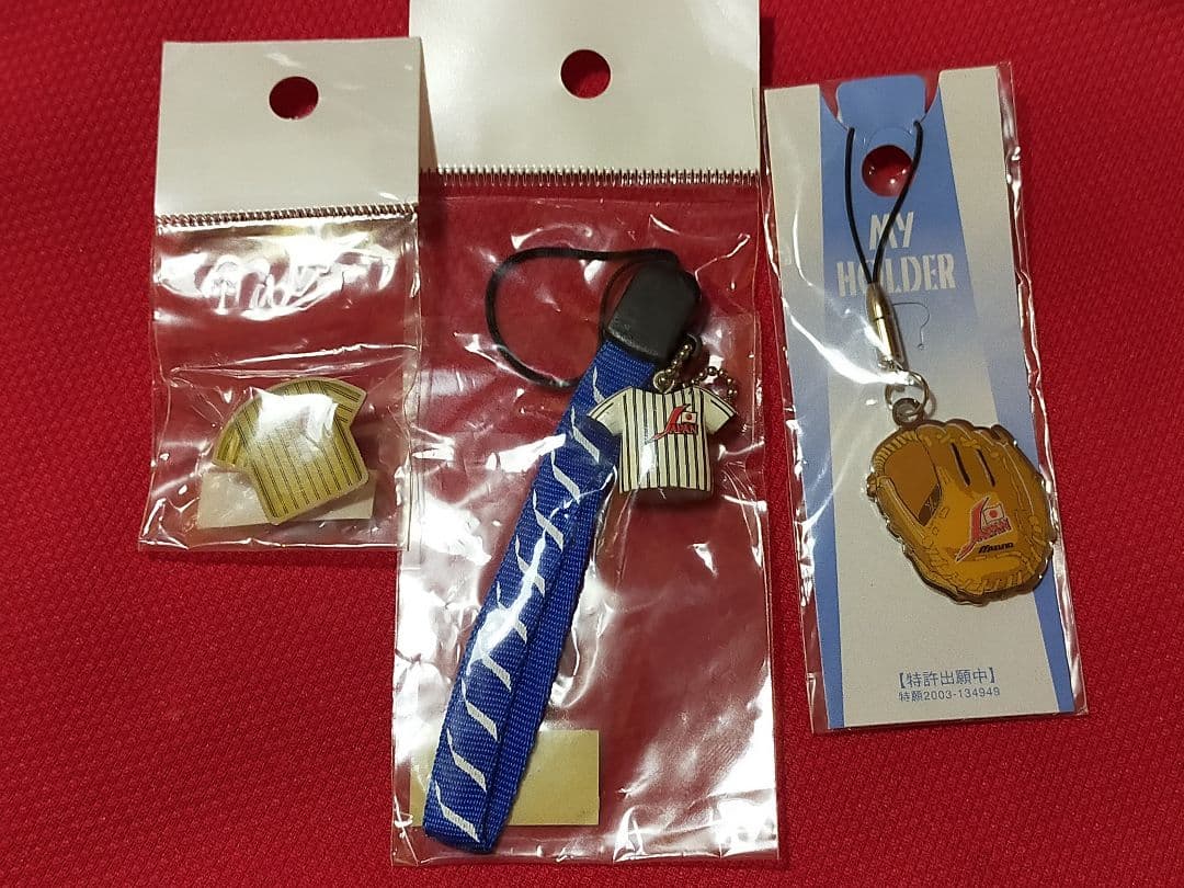 ①◆　長嶋ジャパン　野球日本代表　アテネ五輪　アジア　◆ストラップ　ピンバッジ◆