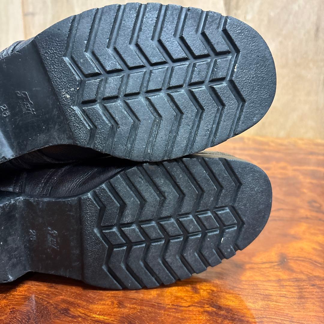 ミリタリーブーツ 黒 レザー ハイカット　26㎝0202o185