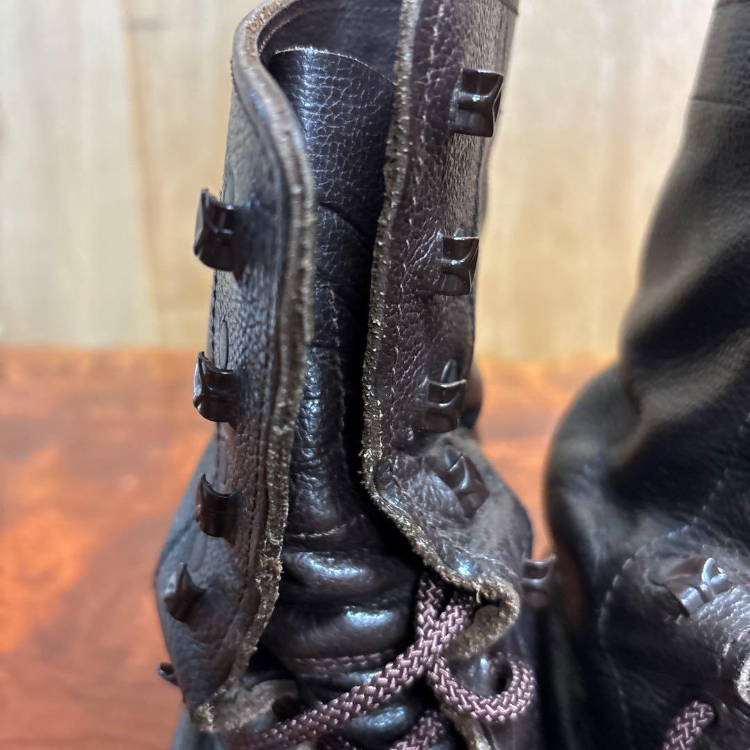 ミリタリーブーツ 黒 レザー ハイカット　26㎝0202o185