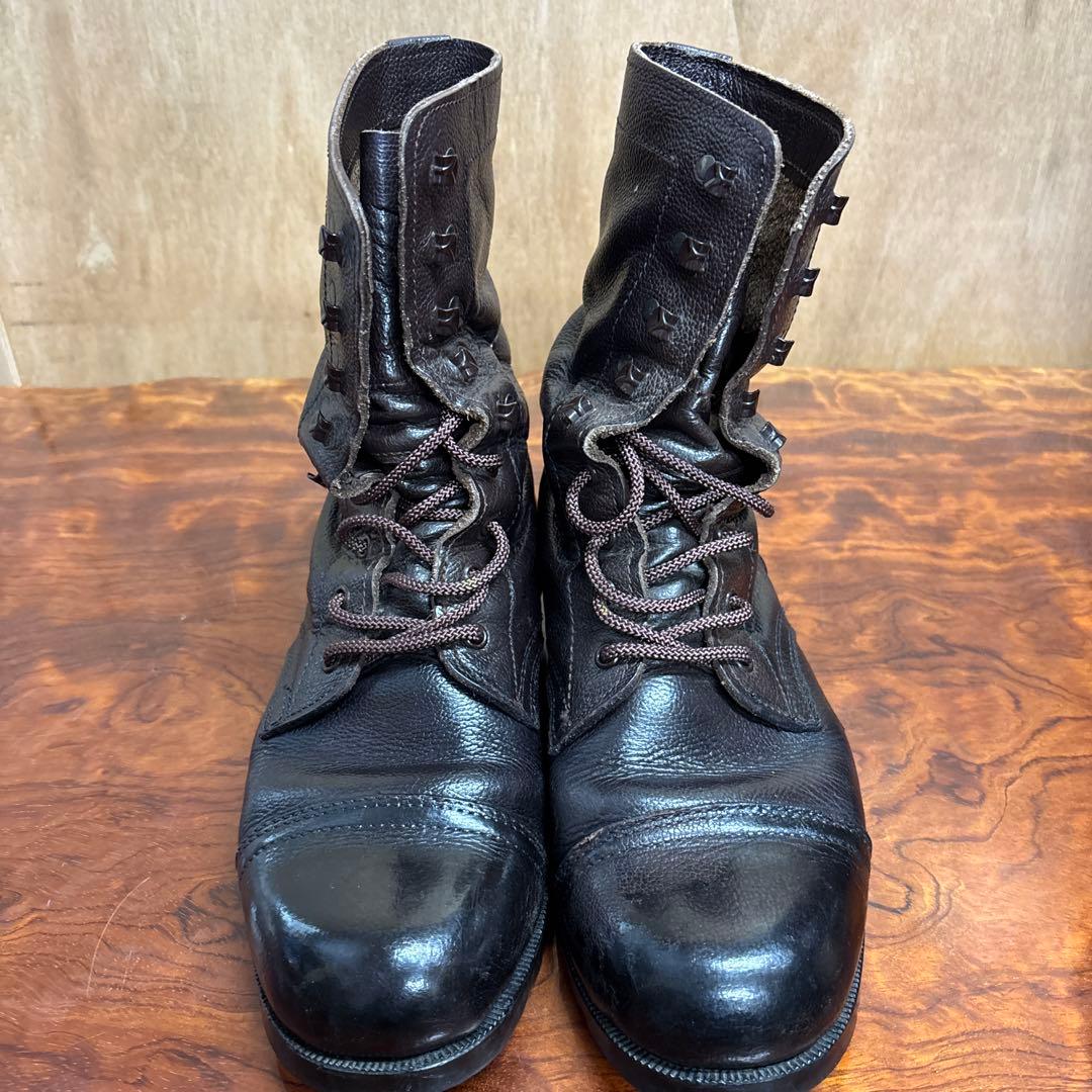 ミリタリーブーツ 黒 レザー ハイカット　26㎝0202o185