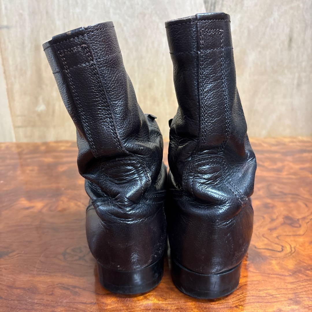 ミリタリーブーツ 黒 レザー ハイカット　26㎝0202o185
