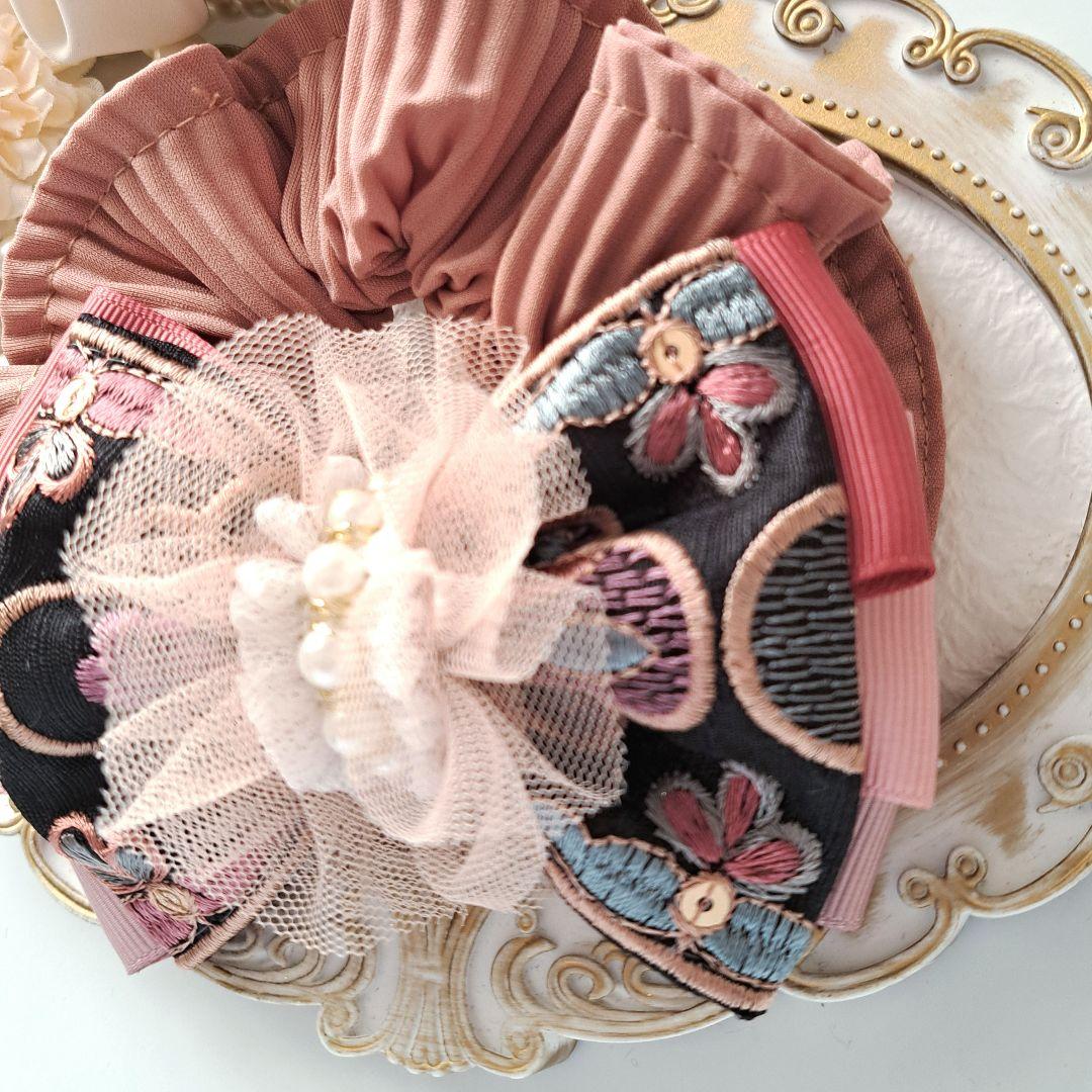 akemi様お取引中⭐2548⭐　❣️春夏アクセ❣️オリジナル✴一点物インド刺繍