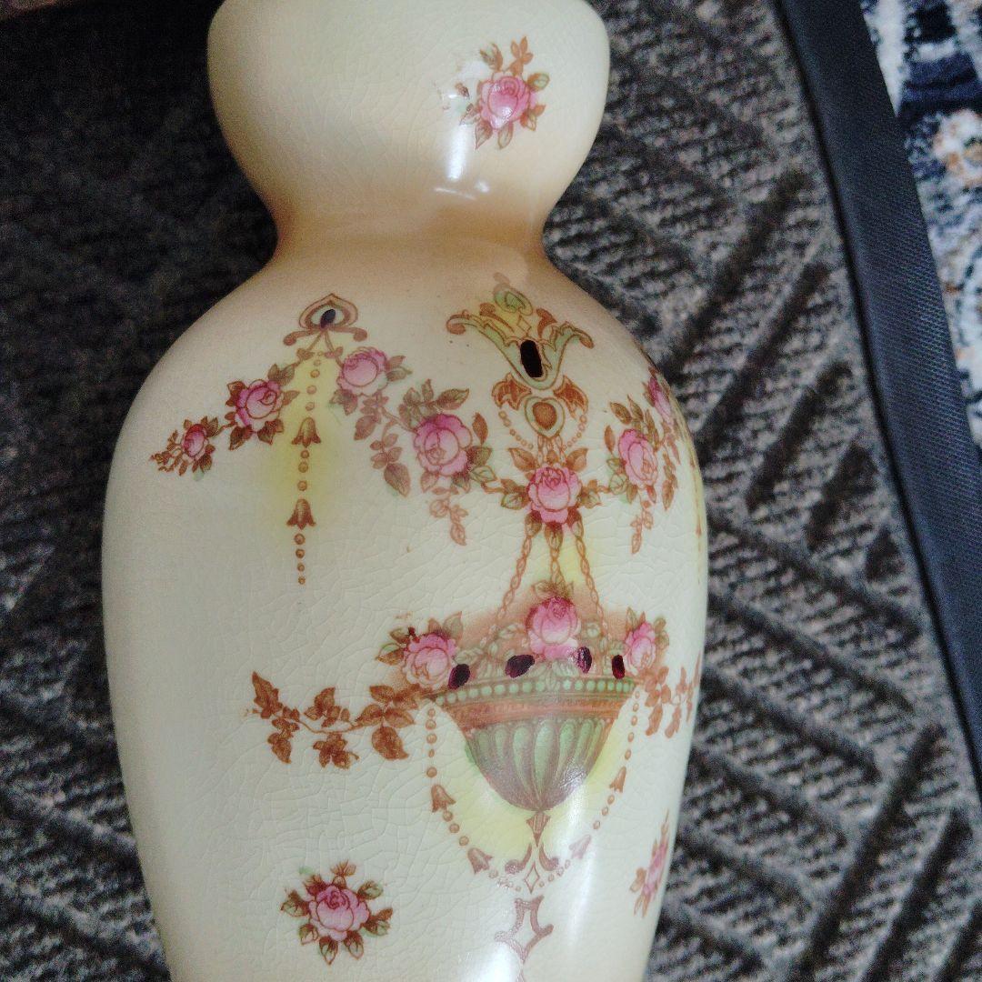 イギリス蚤の市　クラウンデ・ポン　 フラワーベース　2個セット