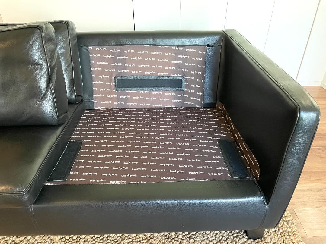 美品 ACTUS レッテソファー シボ革 黒 2.5人掛け