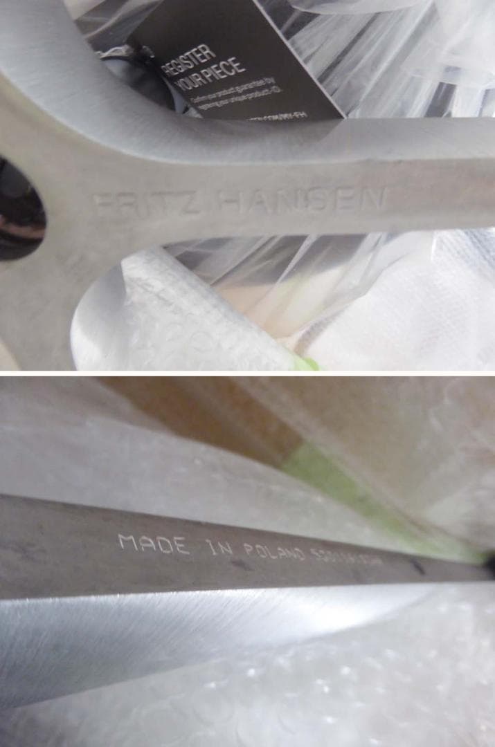 新品未使用品 正規品■フリッツハンセン■定価116万円 エッグチェア ネイビー