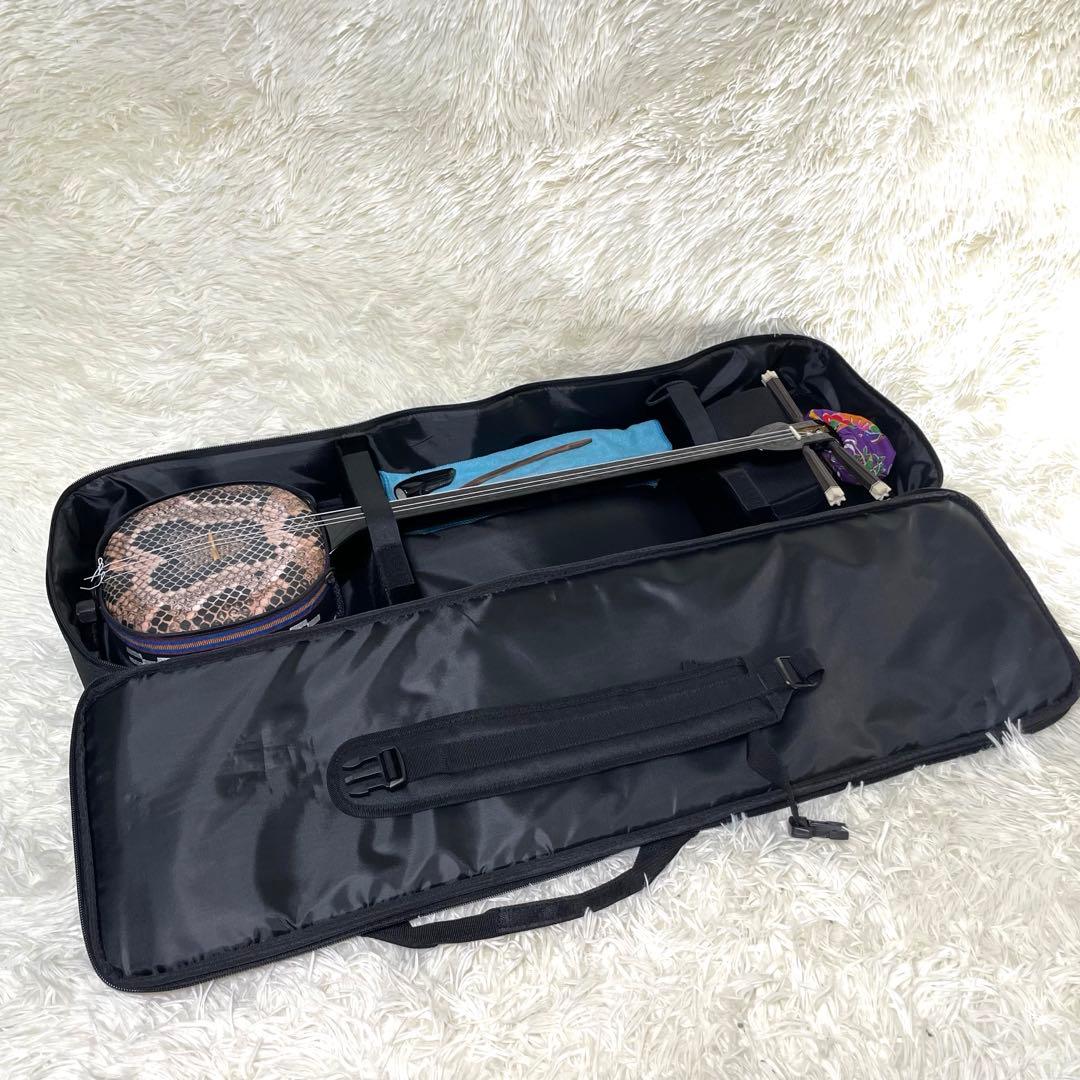 【美品】沖縄三線 人工皮 初心者向け 専用ケース付き