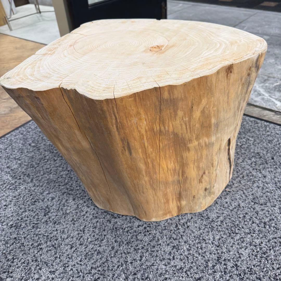 特大★H153★天然ヒノキ★丸太★切り株★ちゃぶ台★テーブル★飾り台★スツール