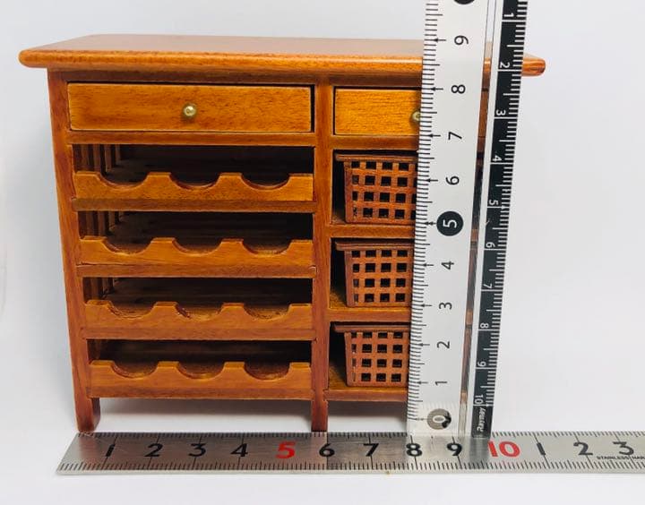 51 ミニチュア ワイン棚 小物入れ 家具