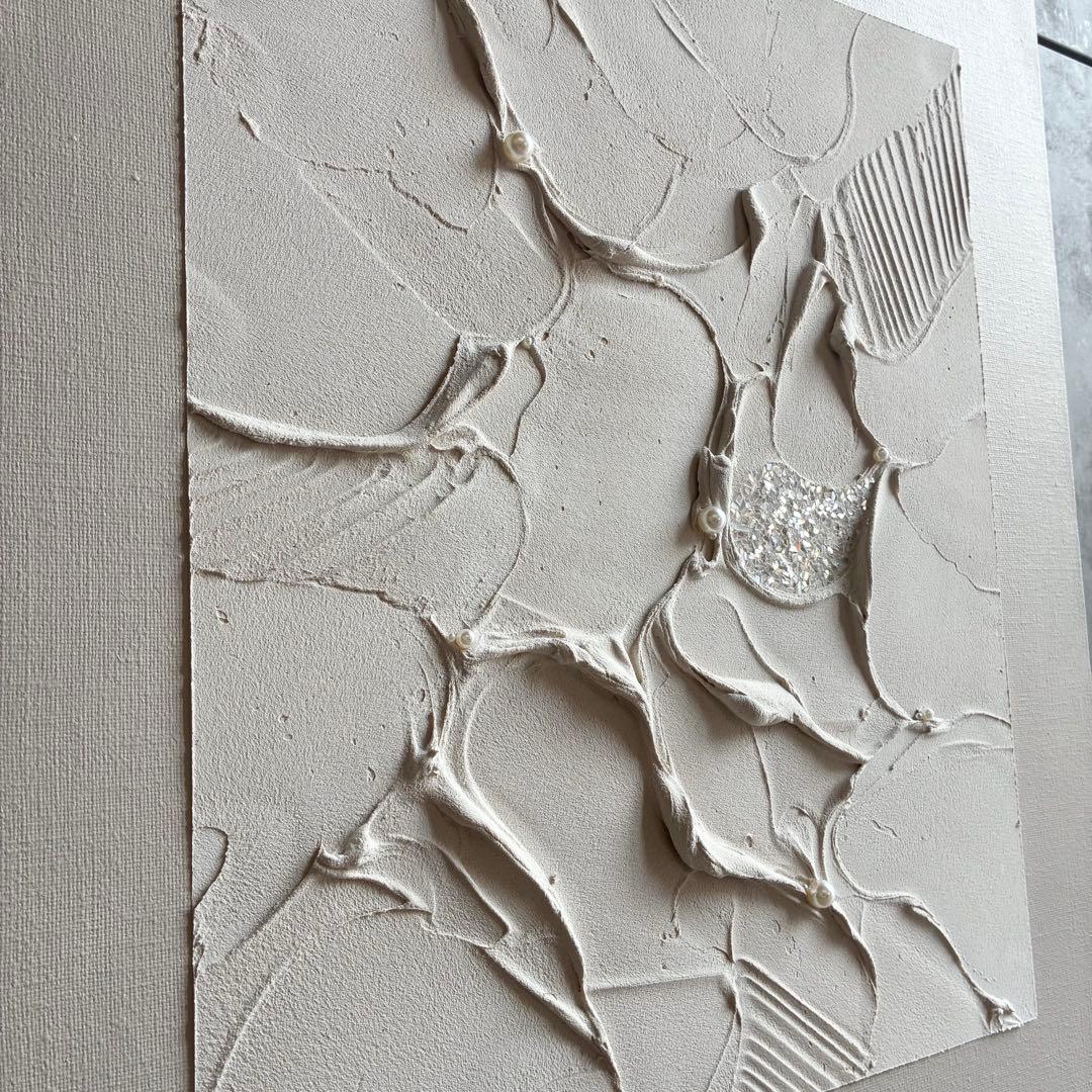 現代アート　53×45.5㎝　テクスチャーアート　抽象画　モダン　インテリア