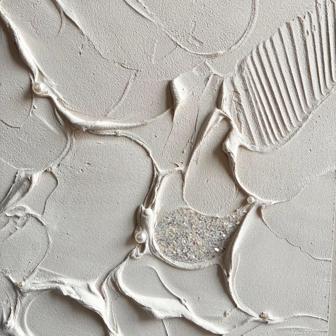 現代アート　53×45.5㎝　テクスチャーアート　抽象画　モダン　インテリア