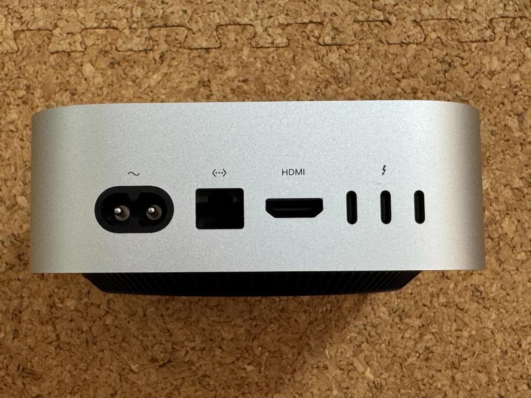 【中古】Mac mini M4 16GB RAM 2TB SSD＋HUB