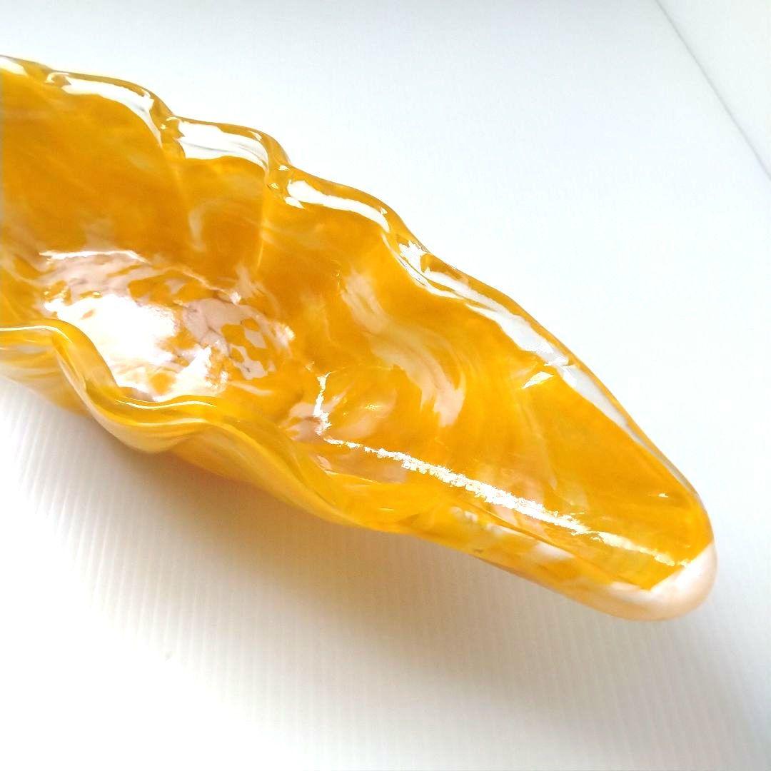 岩田工芸硝子 岩田 昭和レトロ ガラス 花器 水盤 生け花 手吹き 46,5cm