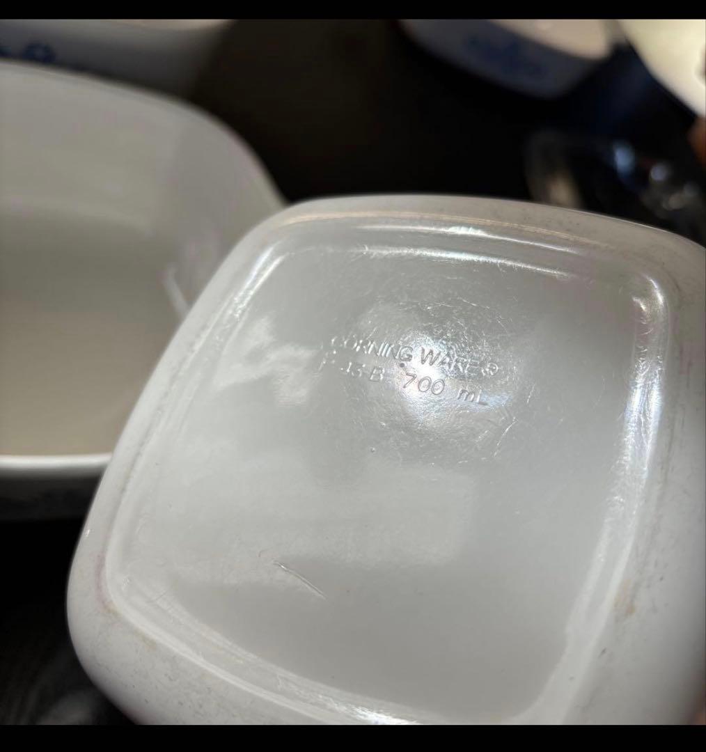 コーニングウェア　キャセロール　ブルーコーンフラワー　セット