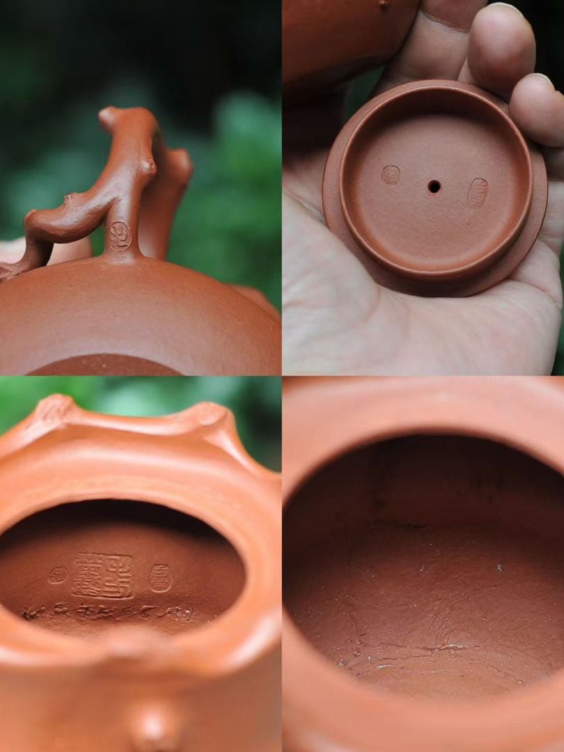 手作り 朱泥砂急須 260ml 急須 茶壷 茶壺 茶銚 茶注 中国茶器 煎茶道具