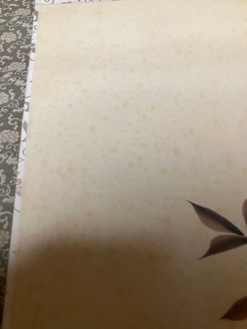 メ3602  掛け軸　四季草花　佐藤雅美作