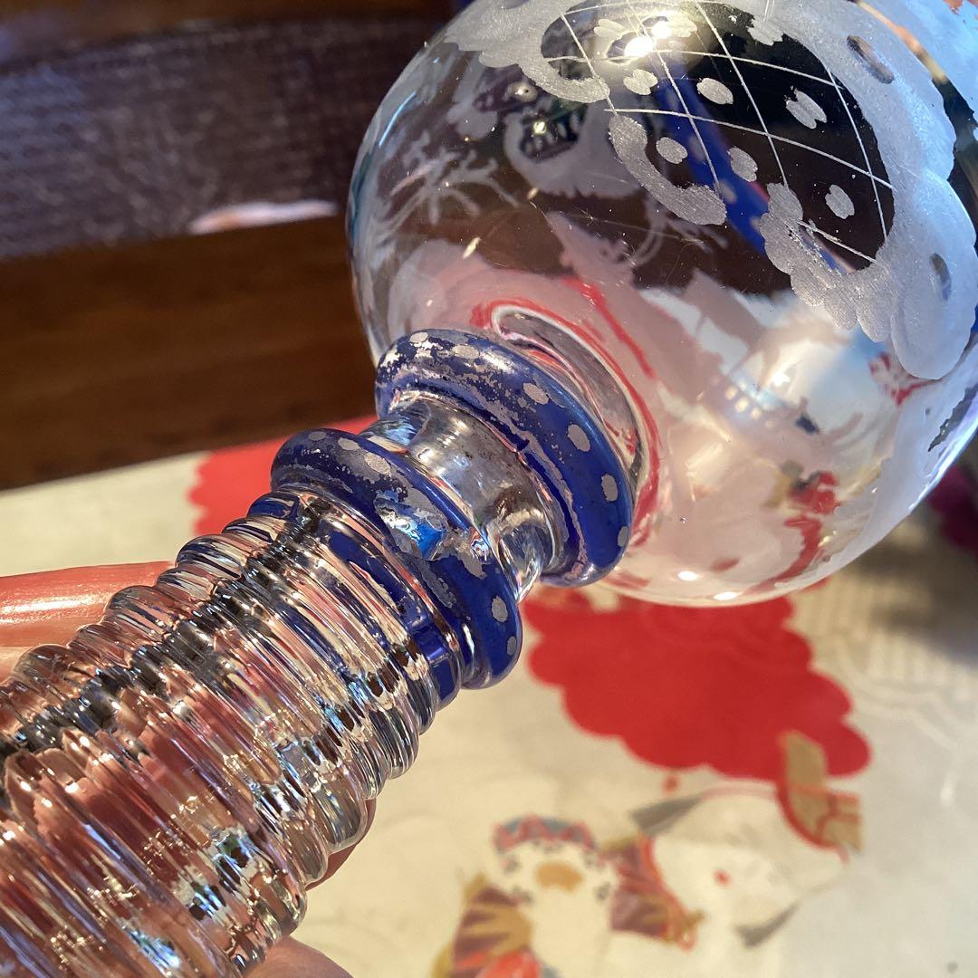 ￼￼ A1049 アンティーク和ガラス　日本の工芸ガラス　グラディエール￼