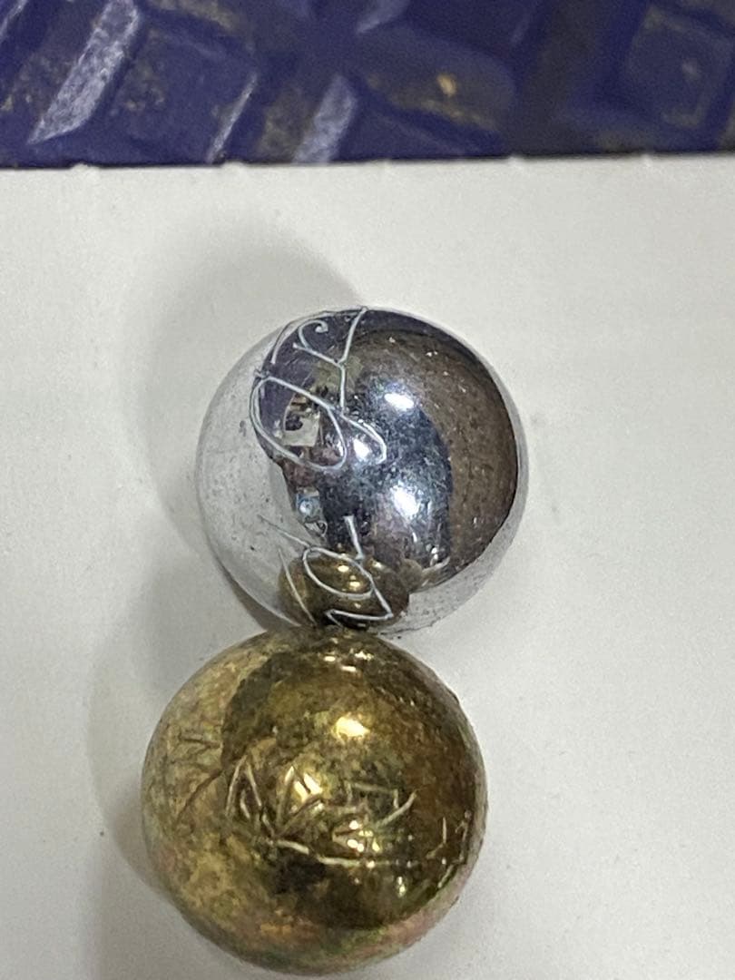 昭和レトロ　パチンコ玉　金属玉セット 金色 銀色