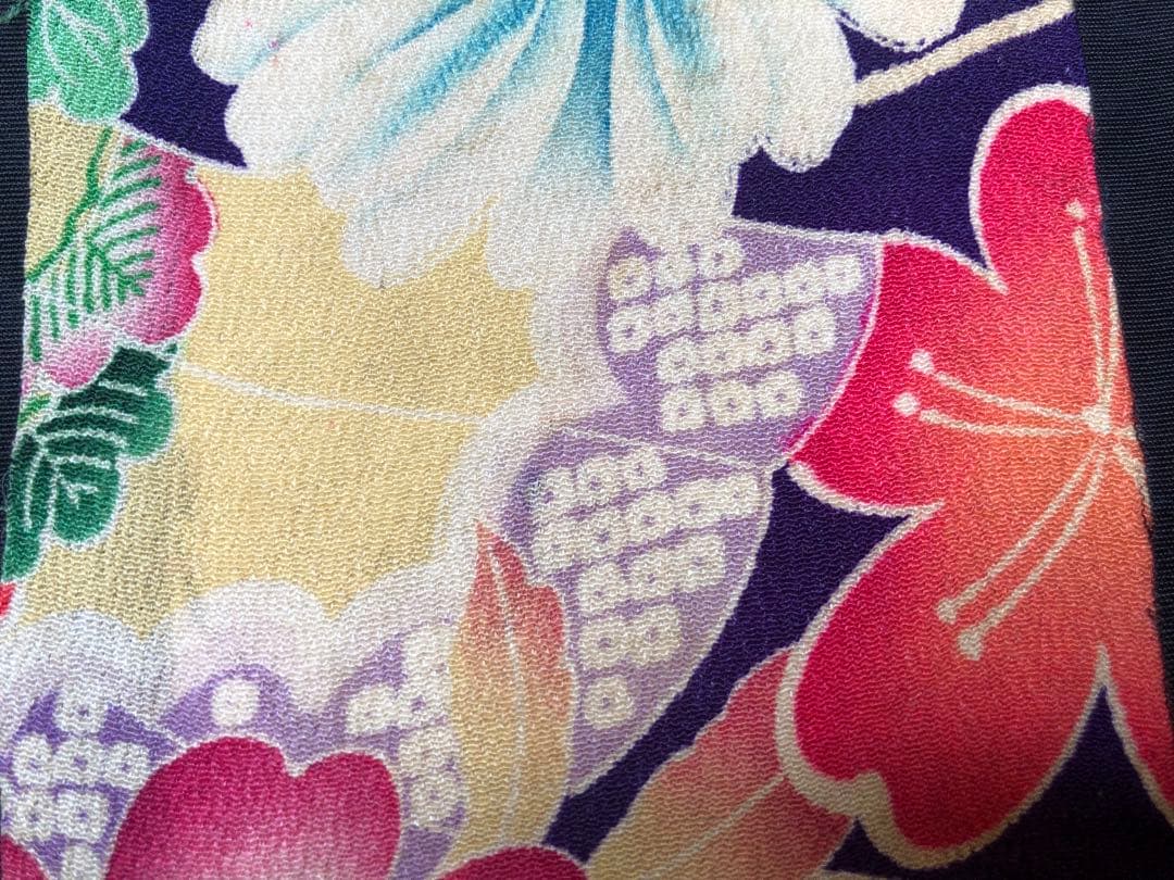 一閑張り　一閑張りバック　【大】縮緬　大正縮緬　錦紗縮緬　犬張子　狛犬