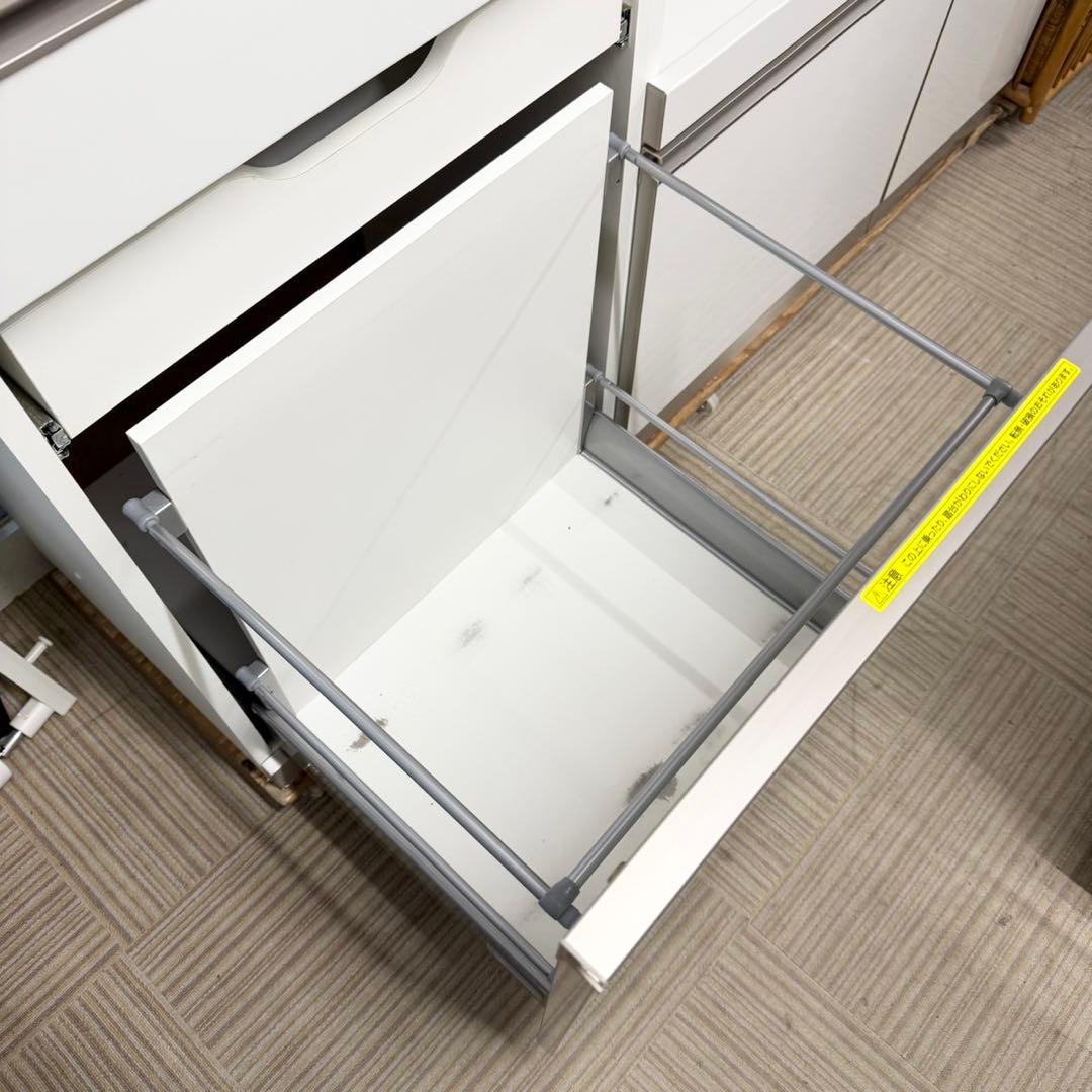 【 超美品‼️】定価22万♪ 綾野製作所 160cm幅キッチンカウンター 食器棚