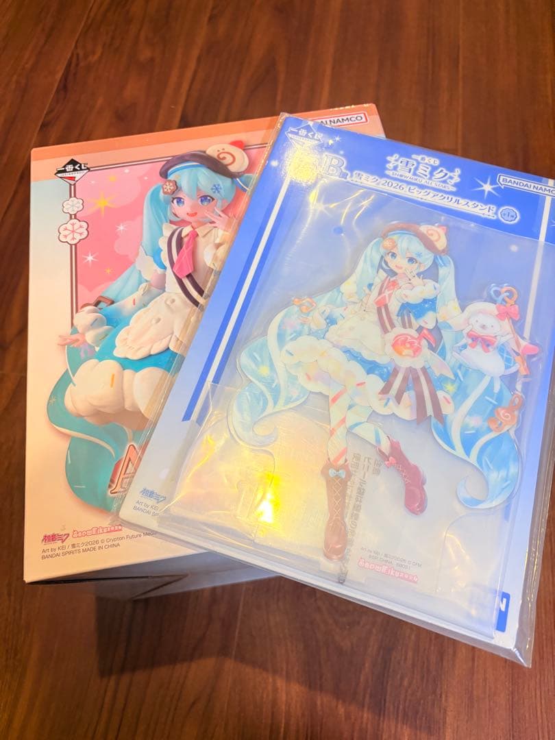 A賞 B賞　S賞雪ミク 2026 フィギュア アクリルスタンド雪ミク 一番くじ