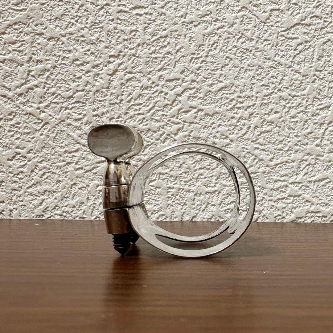 H.selmer ソプラノサックス 旧タイプリガチャー シルバー