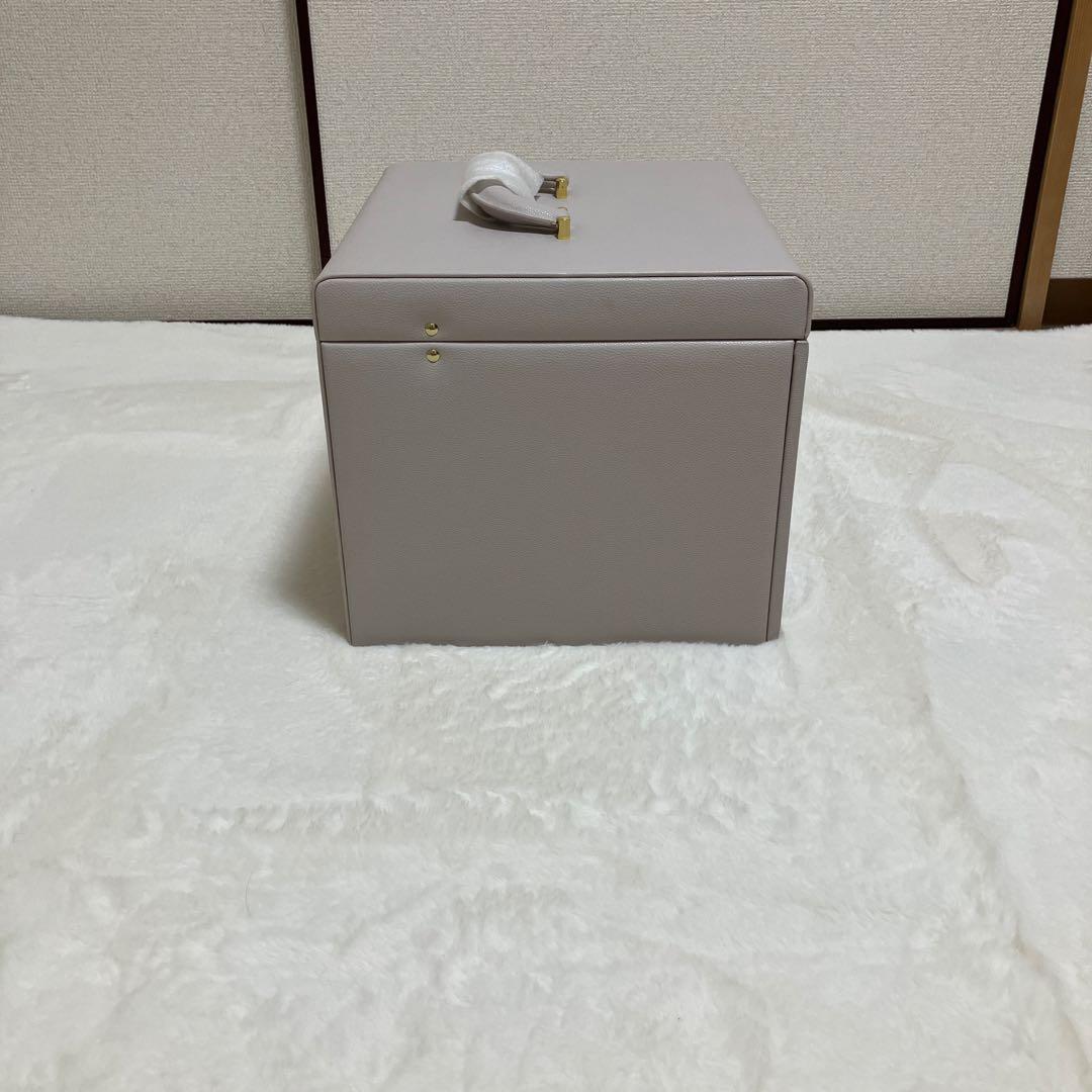 【新品未使用】グレー5層鏡面蓋 大容量 ジュエス宝石時計ブレスレット収納BOX
