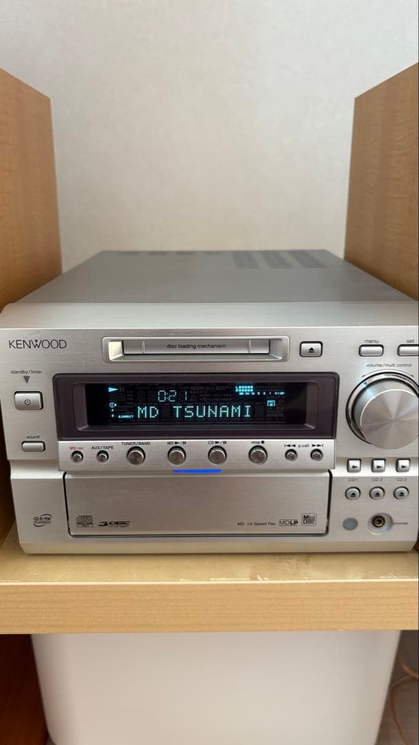 KENWOOD RD-HD7MD CD/MD再生、MD録音可　ケンウッド