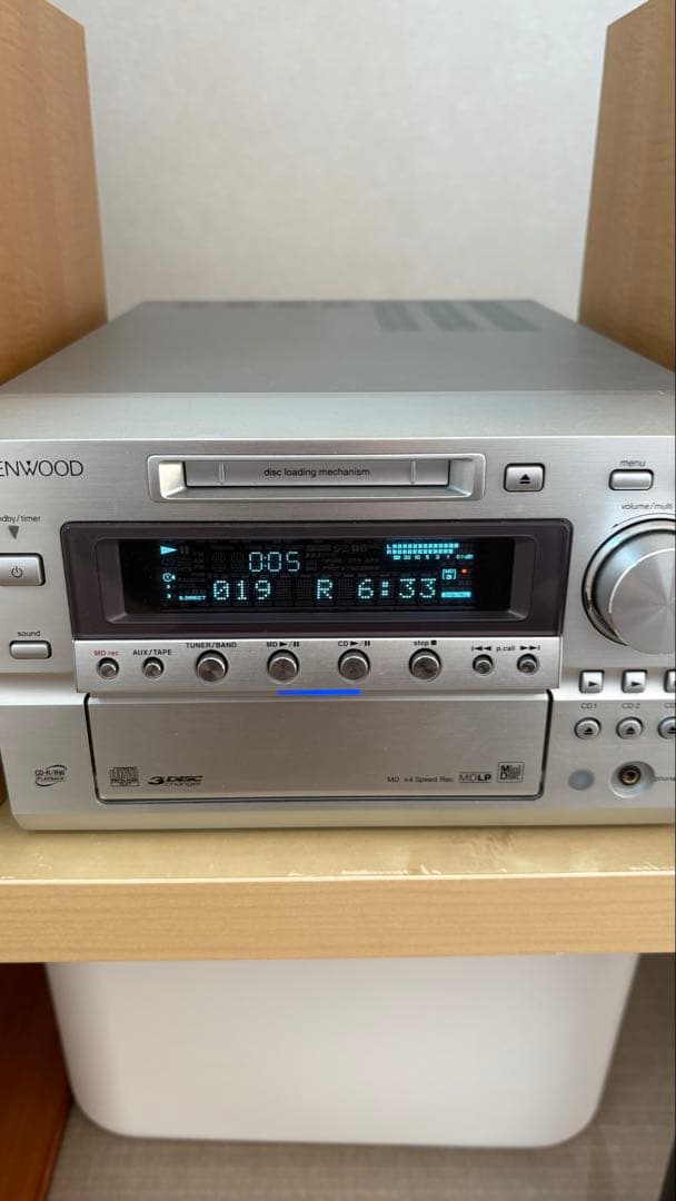 KENWOOD RD-HD7MD CD/MD再生、MD録音可　ケンウッド