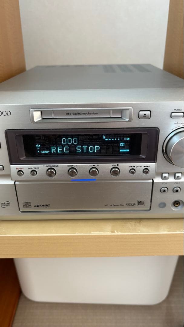 KENWOOD RD-HD7MD CD/MD再生、MD録音可　ケンウッド