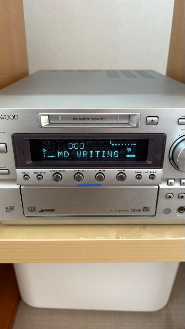 KENWOOD RD-HD7MD CD/MD再生、MD録音可　ケンウッド