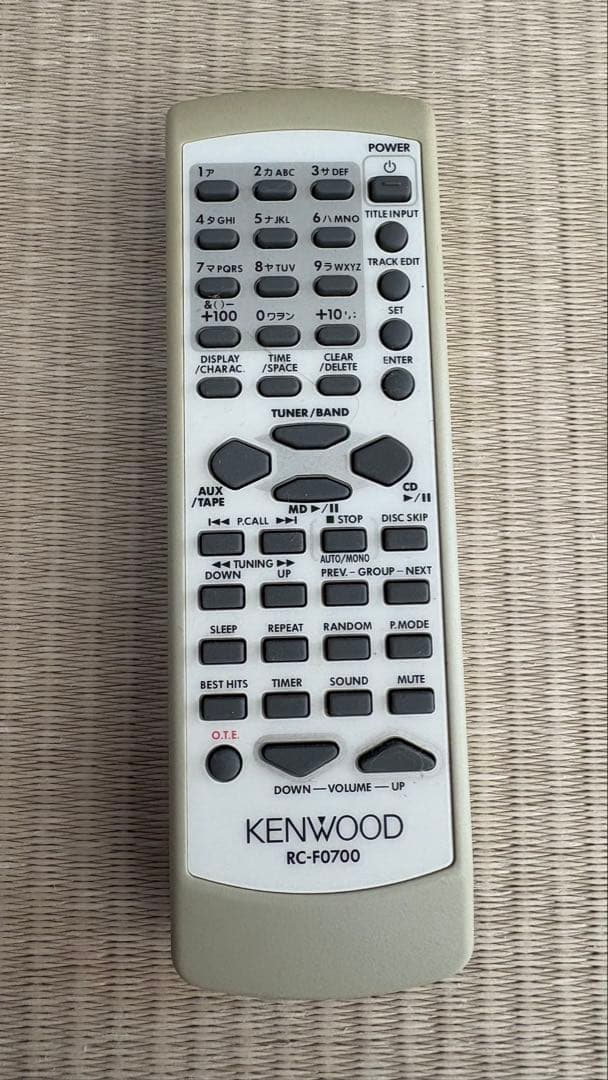 KENWOOD RD-HD7MD CD/MD再生、MD録音可　ケンウッド