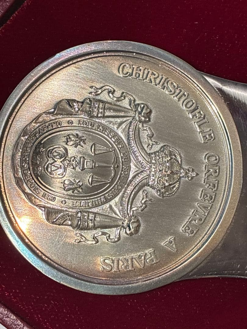 証書付き　銀製　クリストフル銀器　シルバー　銀　ヨーロッパ　アンティーク　骨董