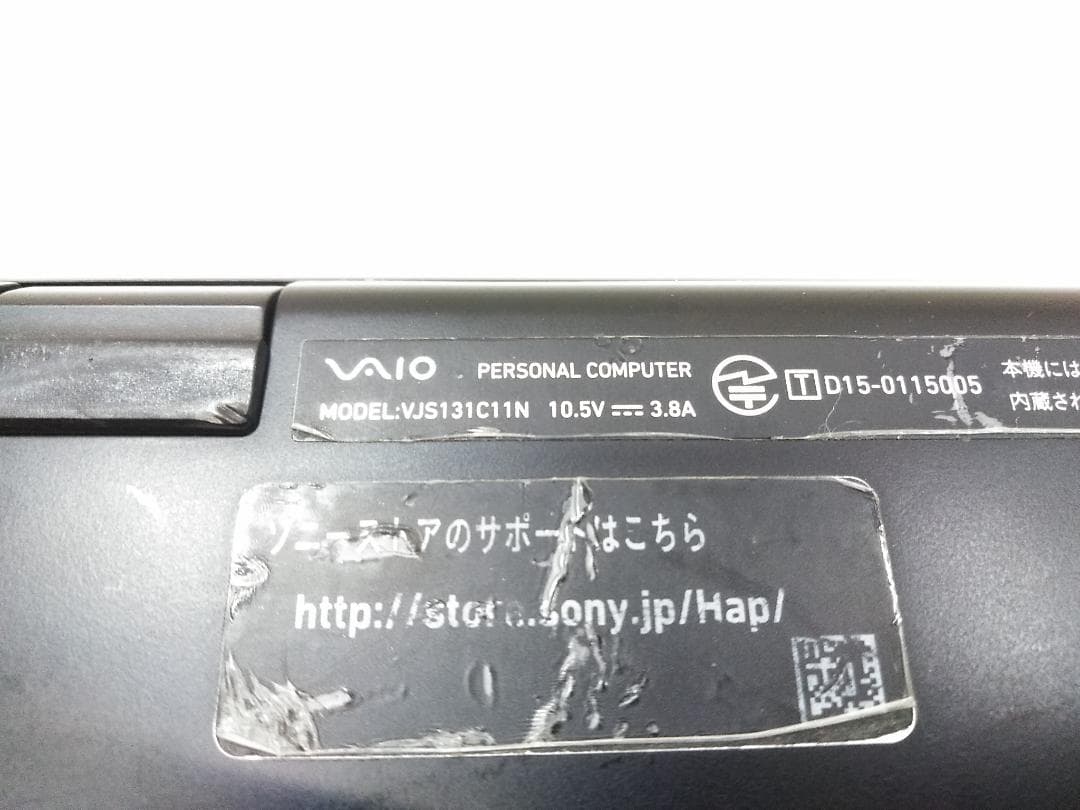 Win11 SONY VJS131C11N Gen6 i3 4GB SSD ♪