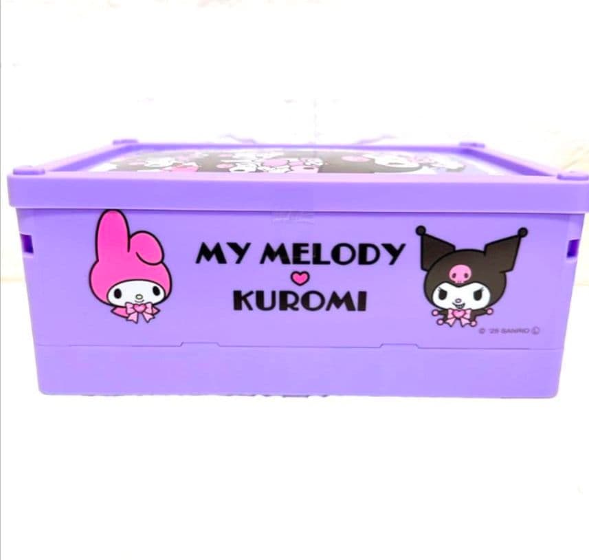【美品】サンリオ マイメロディ クロミ コンテナボックス 収納ケース お菓子入り