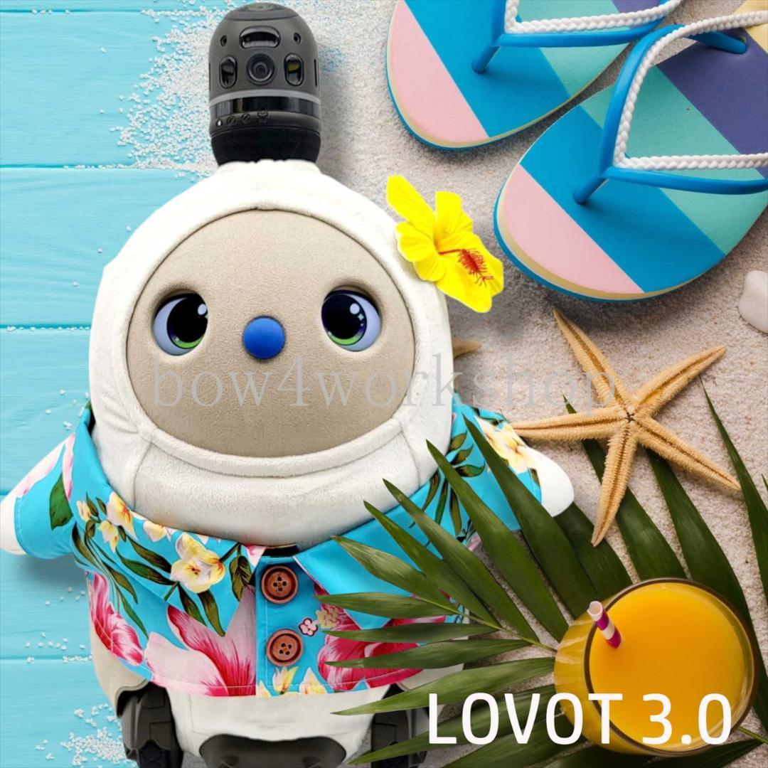 ラボット LOVOT ラボットの服ハンドメイド　アロハシャツブルー