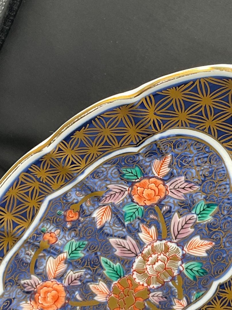 賞美堂　其泉窯 日肥其泉　昭和年製　大皿