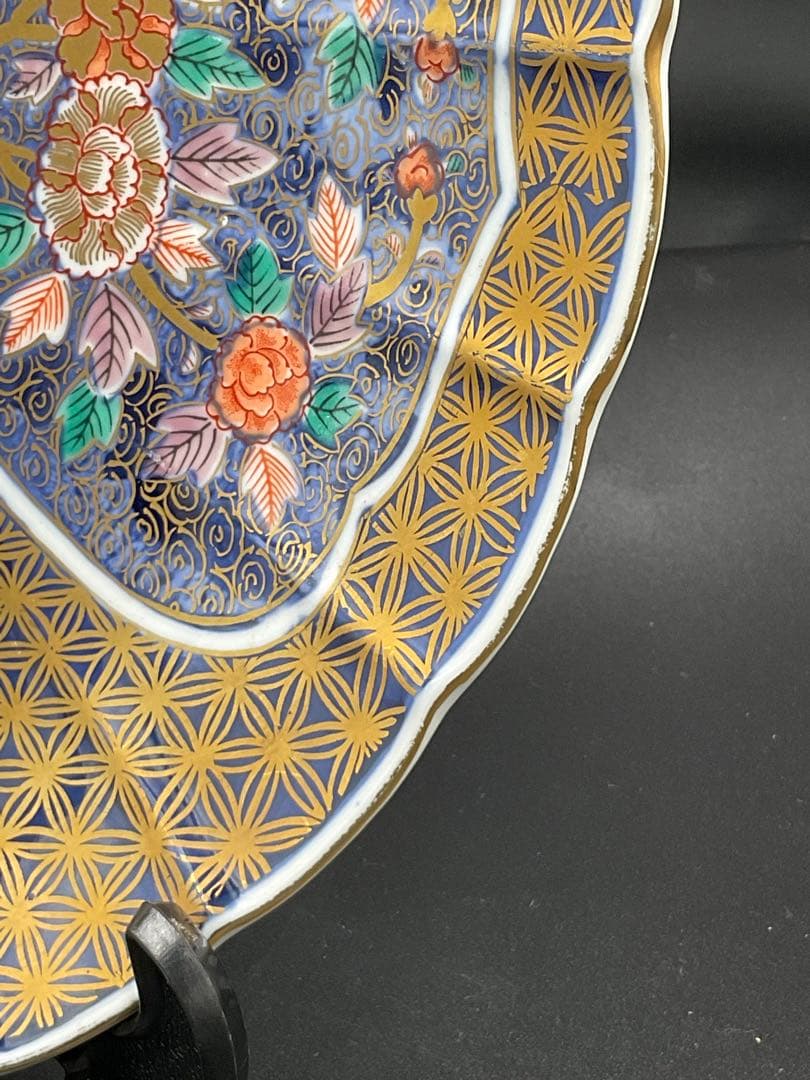 賞美堂　其泉窯 日肥其泉　昭和年製　大皿