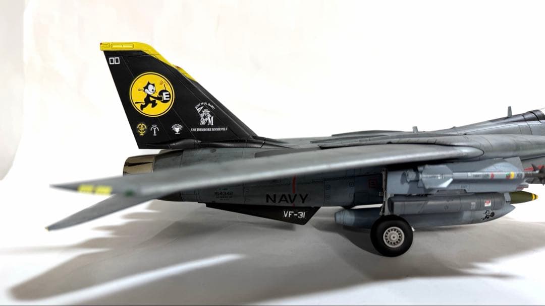 タミヤ1/48 F-14D TOMCATトムキャッターズ仕様 完成品